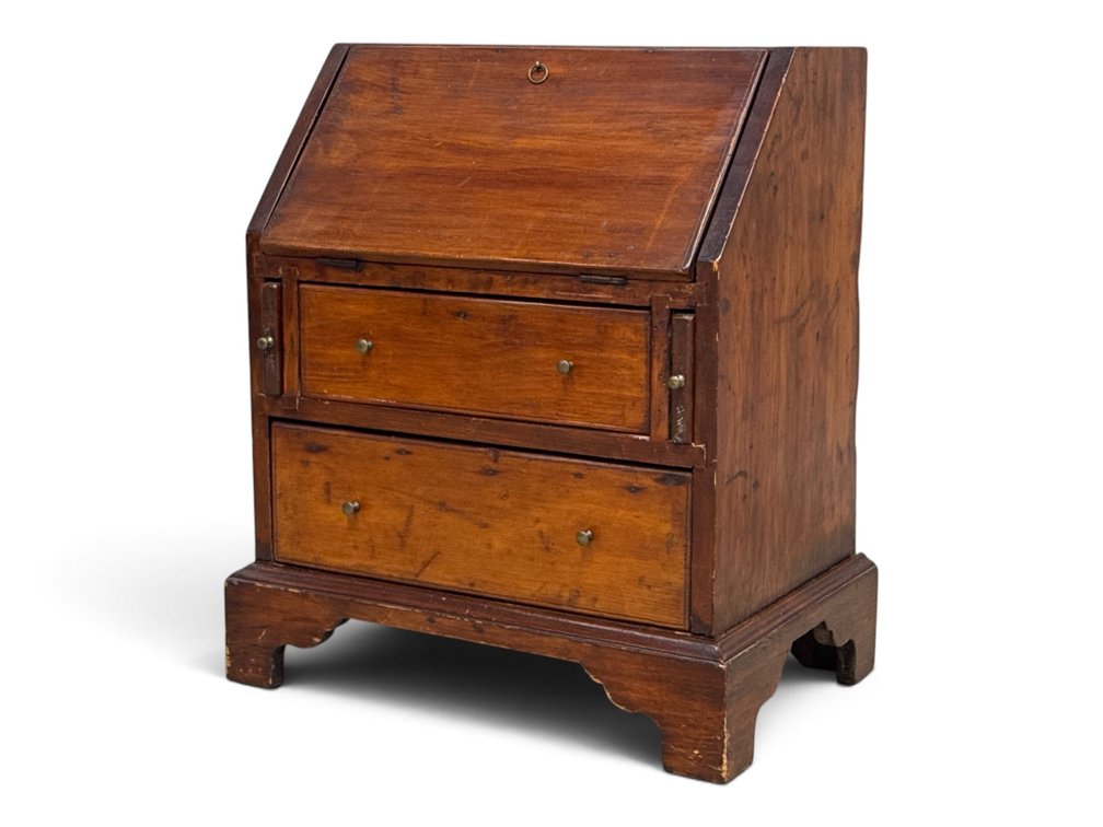 Miniature Pine Chippendale Slant Lid Desk