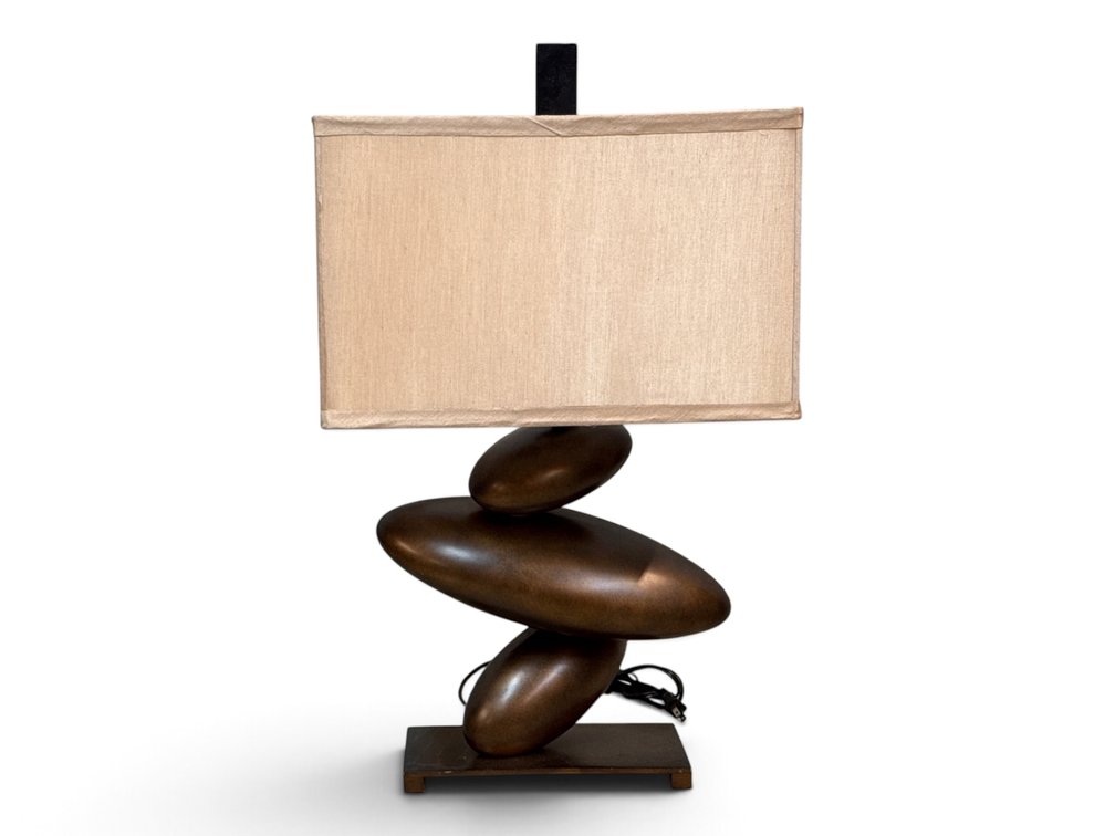 Modernist "Three Stone" Table Lamp