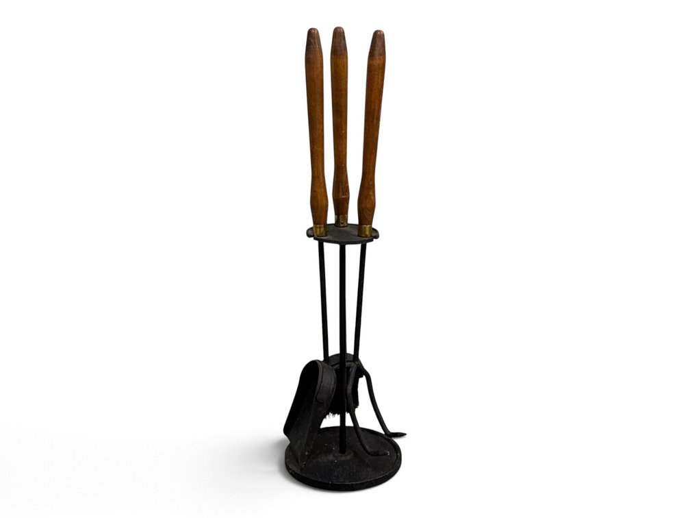 American Mid-Century Modern Fireplace Tools