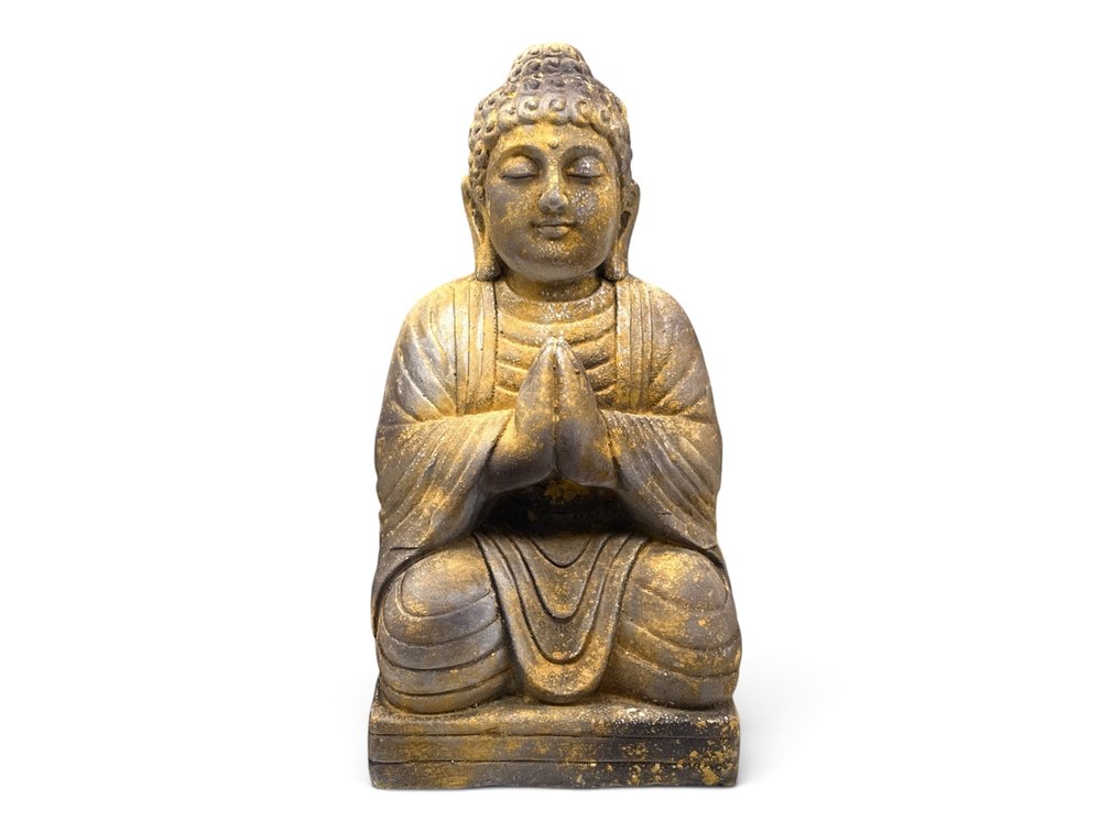 Ceramic Kneeling Buddha Figurine