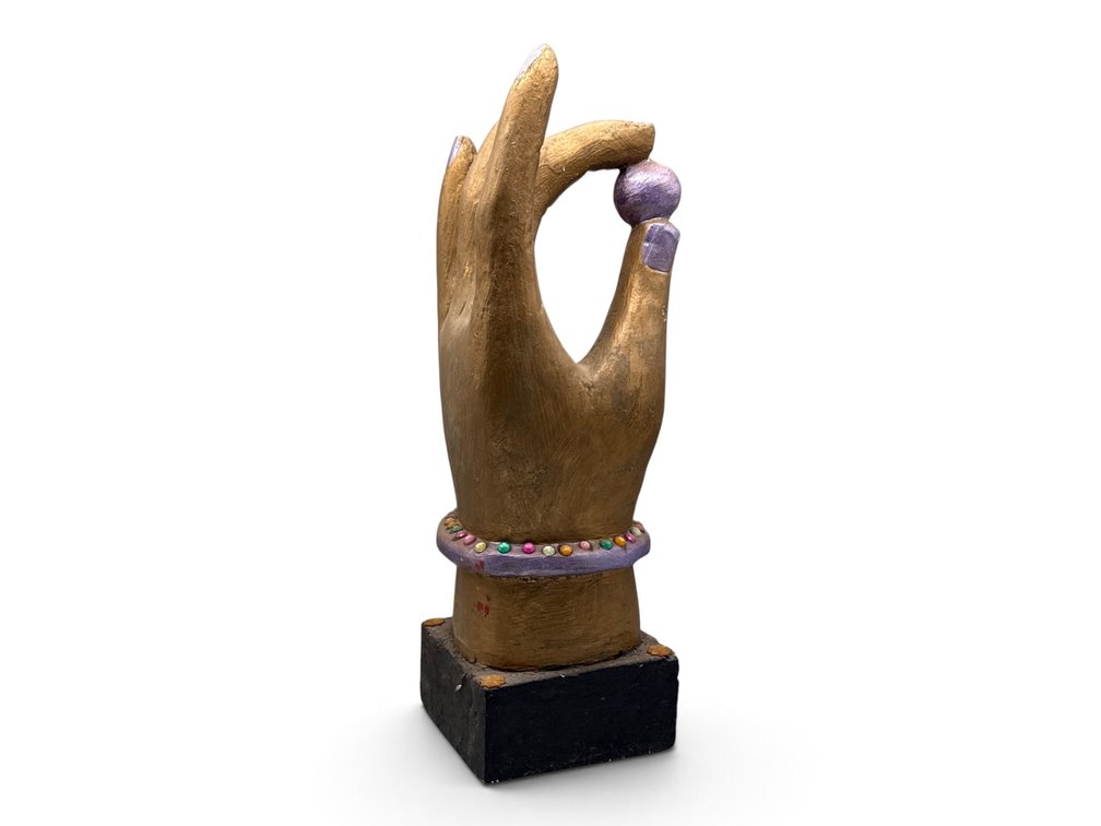 Chinese Carved and Gilded Wooden Buddha Hand