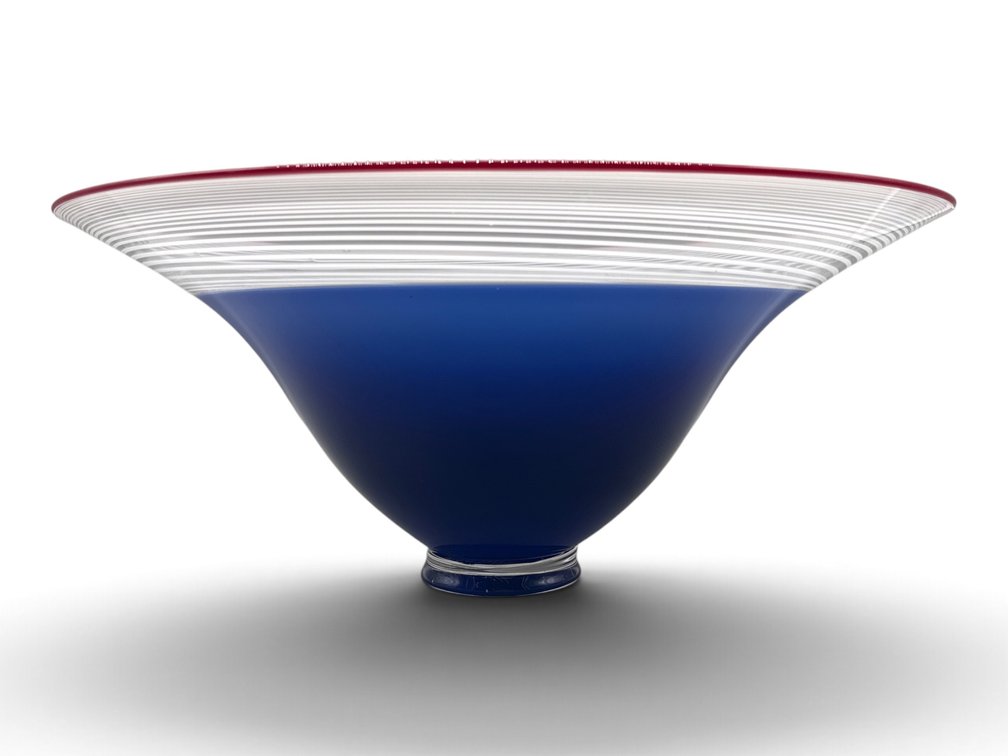 Monumental Artisan Art Glass Bowl