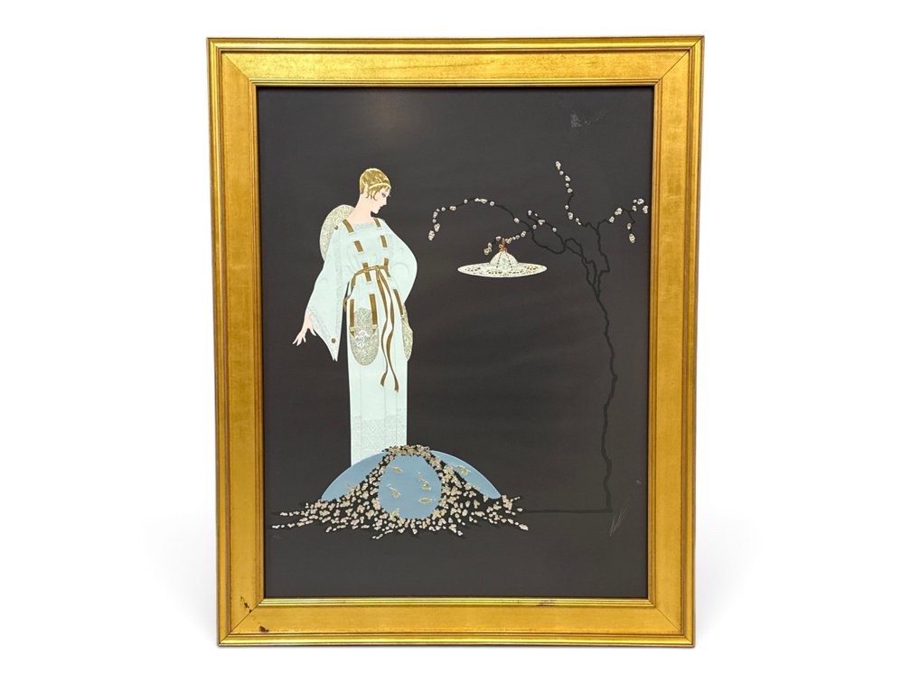 Erte Serigraph: Moon Garden