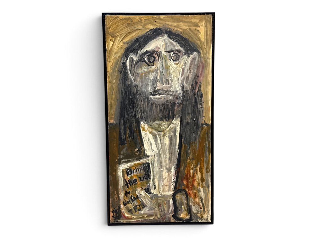 John W. Francis. Oil/Board: Portrait of James Baxter