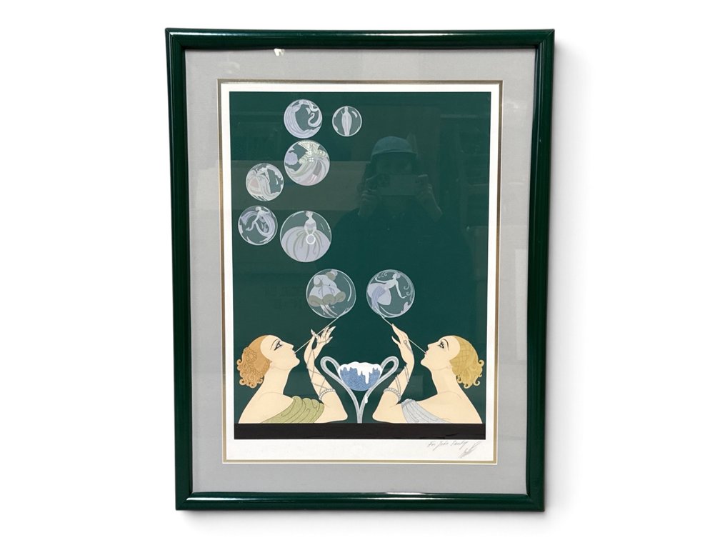 Erte. Lithograph: Bubbles