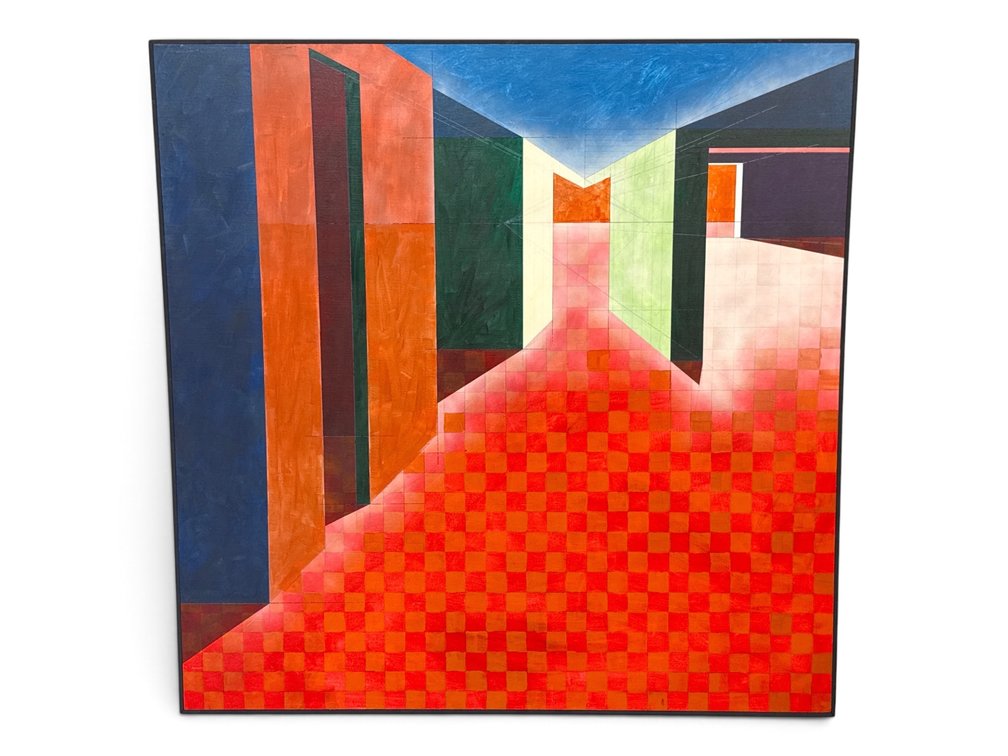 Dennis Drummond. Large Format Acrylic/Canvas Architectural Painting