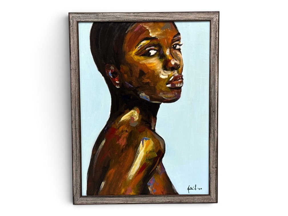 Framed Oil on Canvas. Portrait