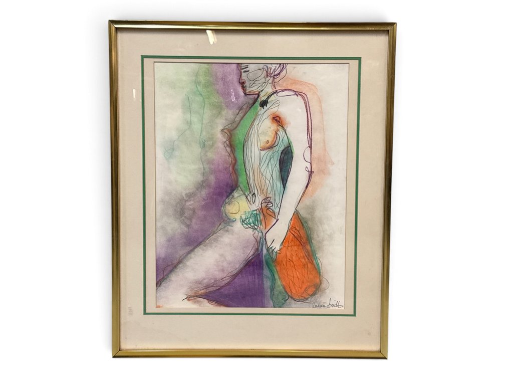 Andrea Smith. Oil Pastel/Paper: Figure