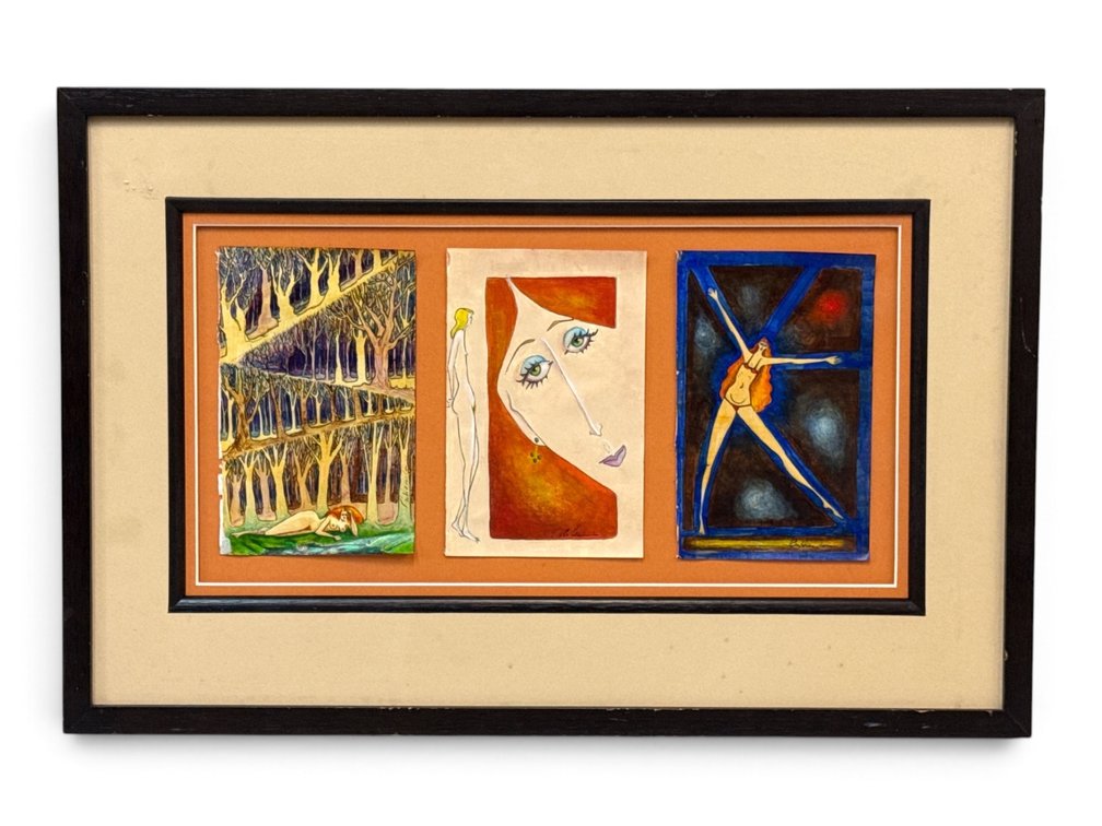Wayne Herndon. Mixed Media. Triptych