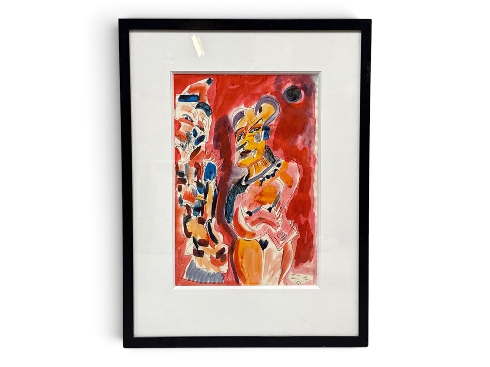 Mixed Media on Paper Abstract
