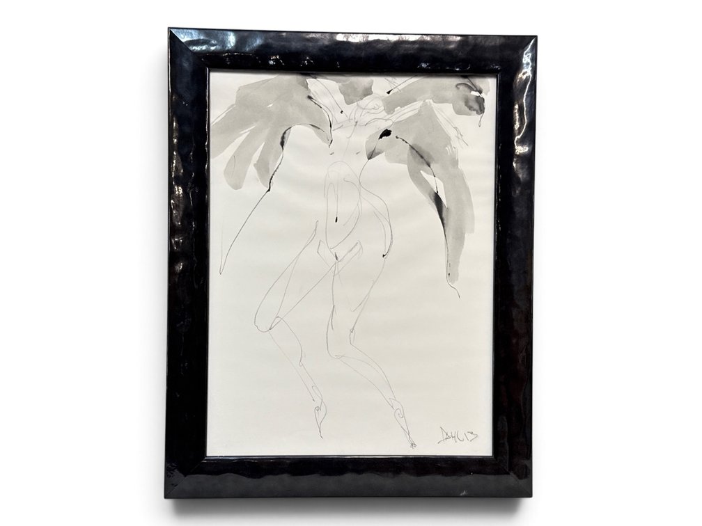 Carl Dahl. Ink on Paper. Angel