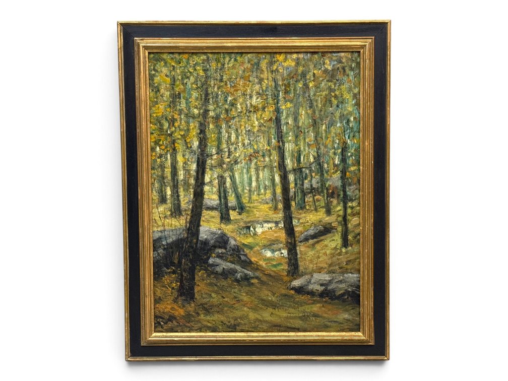 Early 20th C. American School Impressionist Landscape Painting