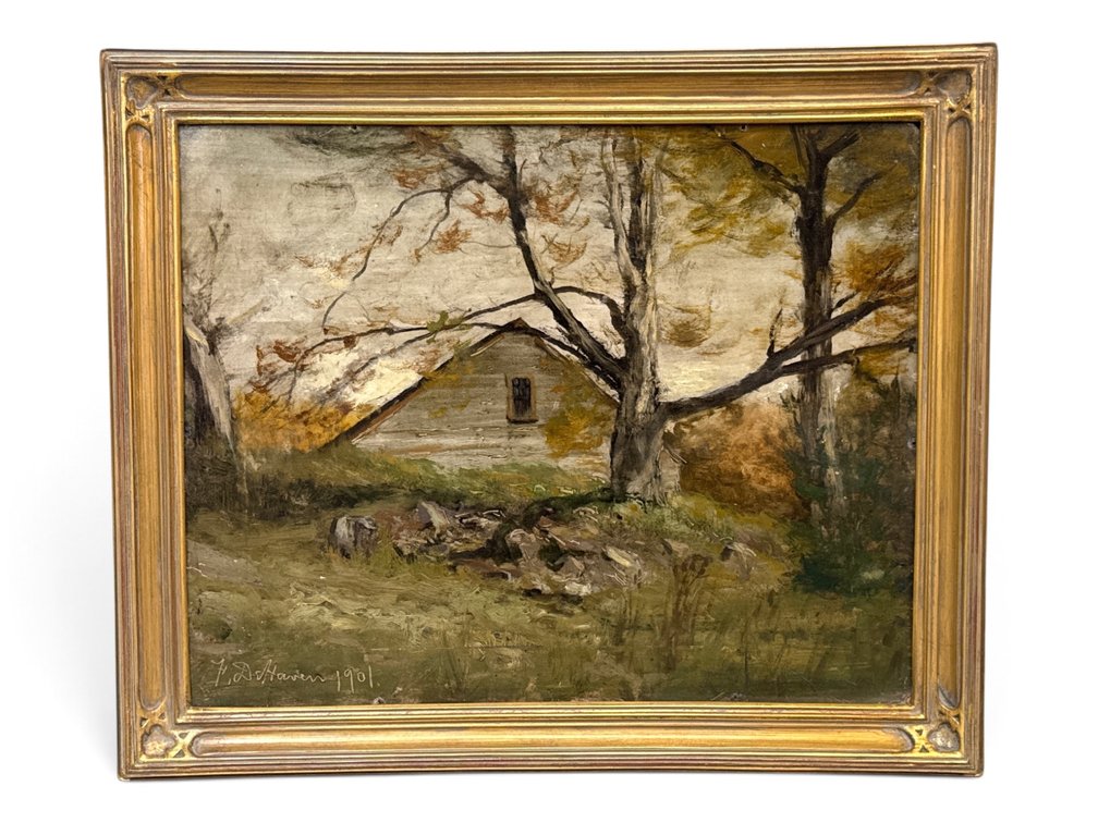 Franklin DeHaven. Oil/Panel: Landscape