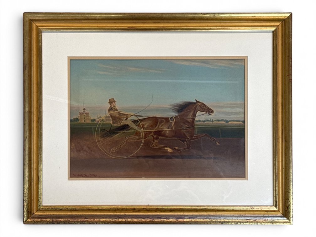 John McAuliffe. Oil/Canvas: Horse Race
