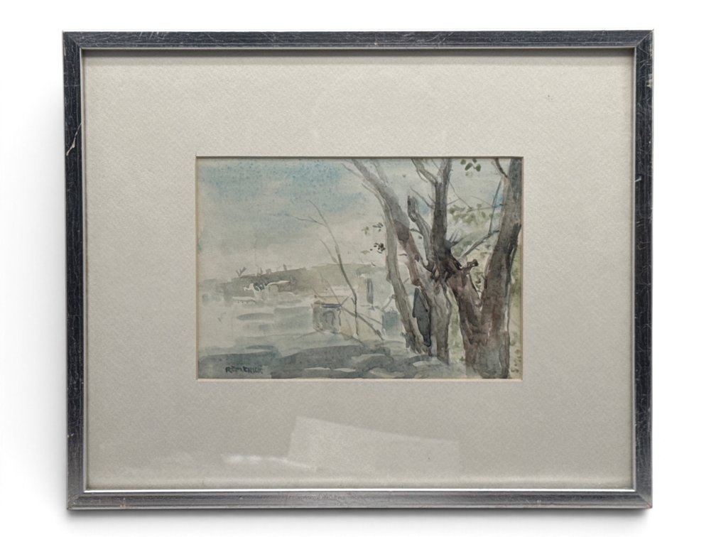 Seymour Remenick. Watercolor/Paper: Landscape