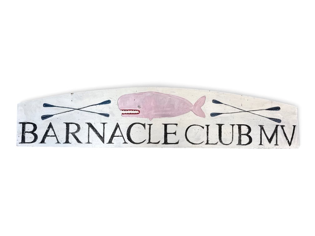 Melinda Kirkpatrick. Painted Barnacle Club Sign