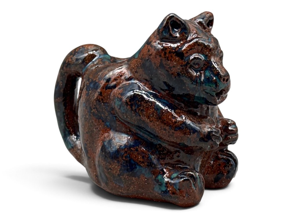 Ned Foltz Redware Pottery Bear Pitcher