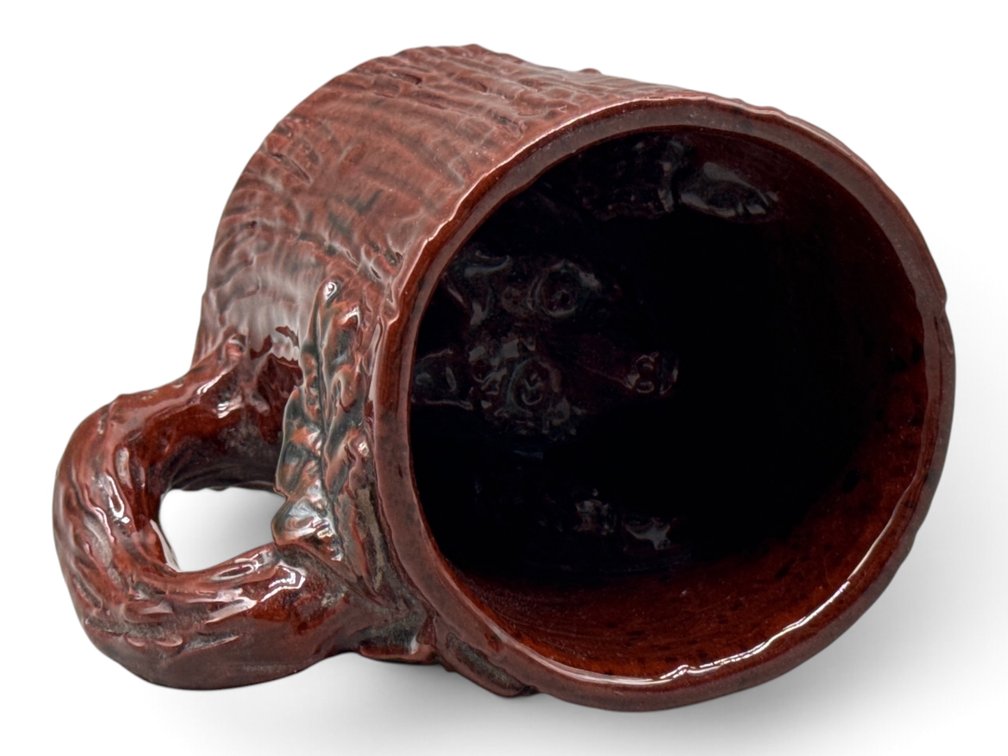 Ned Foltz Redware Pottery: Bear in Mug
