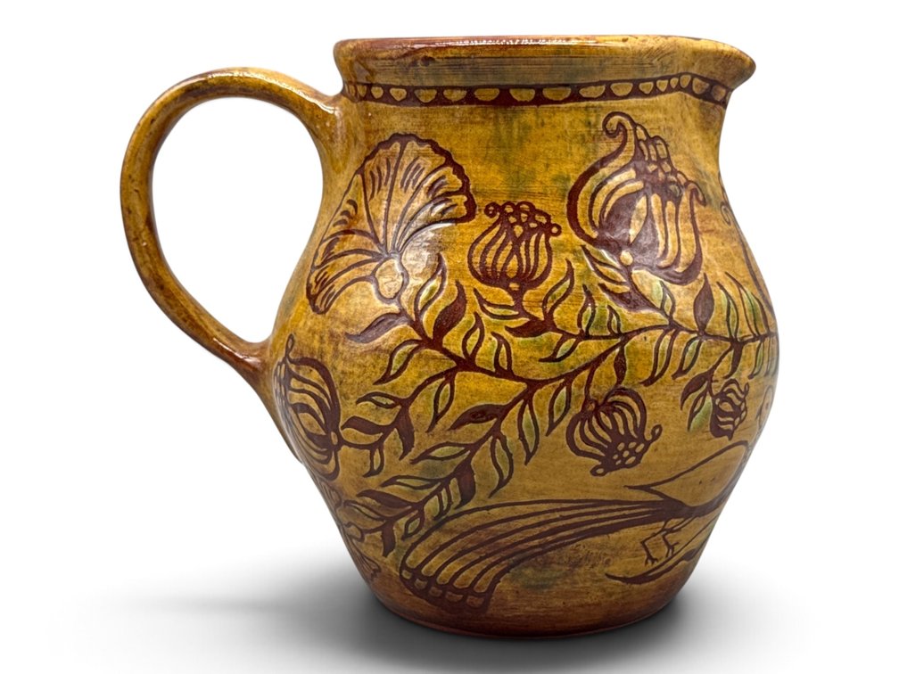 Ned Foltz Redware Pottery Pitcher