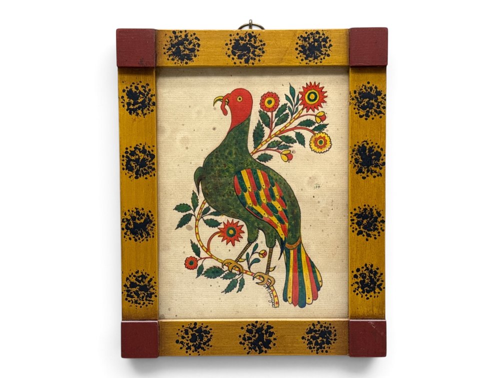 David Ellinger Watercolor/Paper Turkey Fraktur