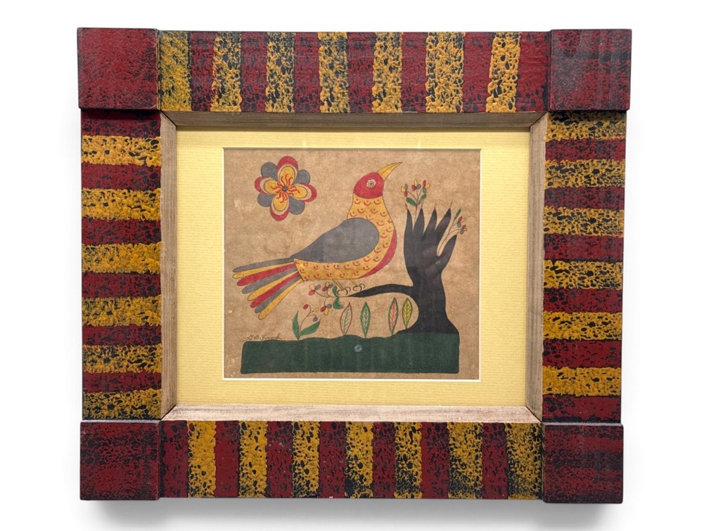 Garrett B. French Watercolor Fraktur