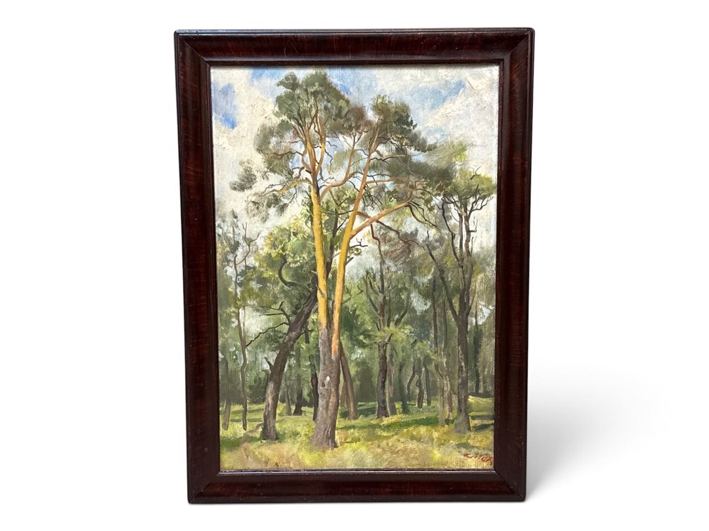 Attr. Corneil Max. Oil/Canvas: Wooded Landscape