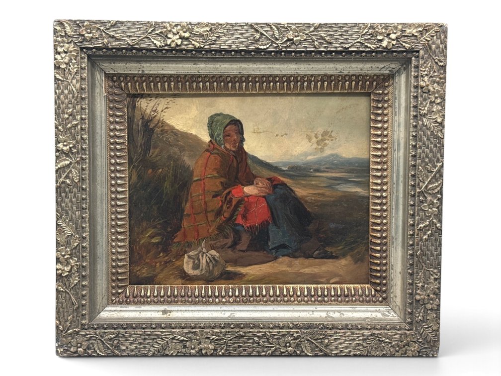 William M. Hart. Oil/Panel: Vagabond