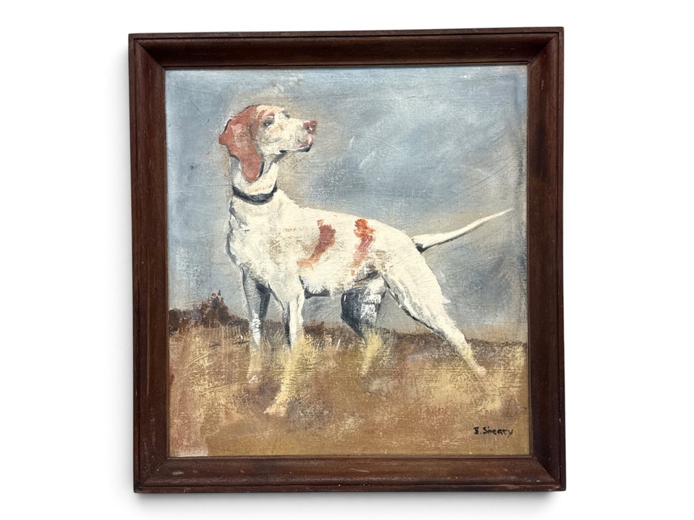 B. Sheary. Oil/Board: Hunting Hound