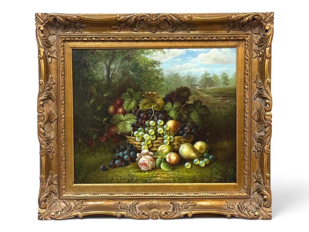 H. Peterson. Oil/Canvas: Classical Still Life