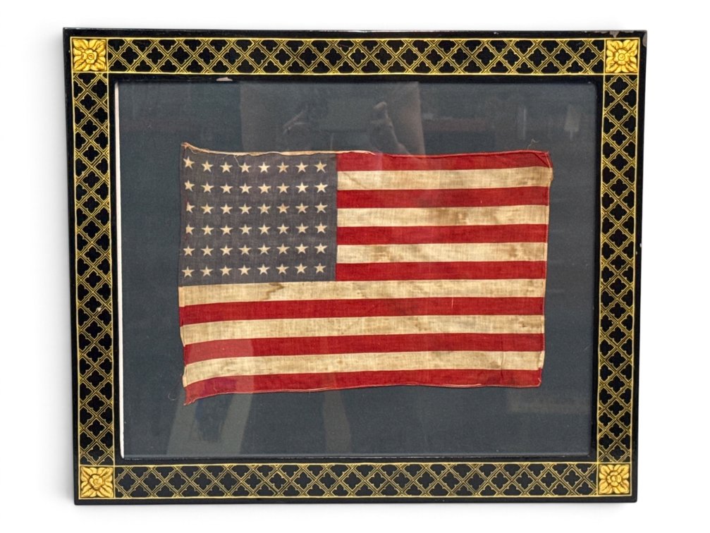 Framed 48-Star American Flag