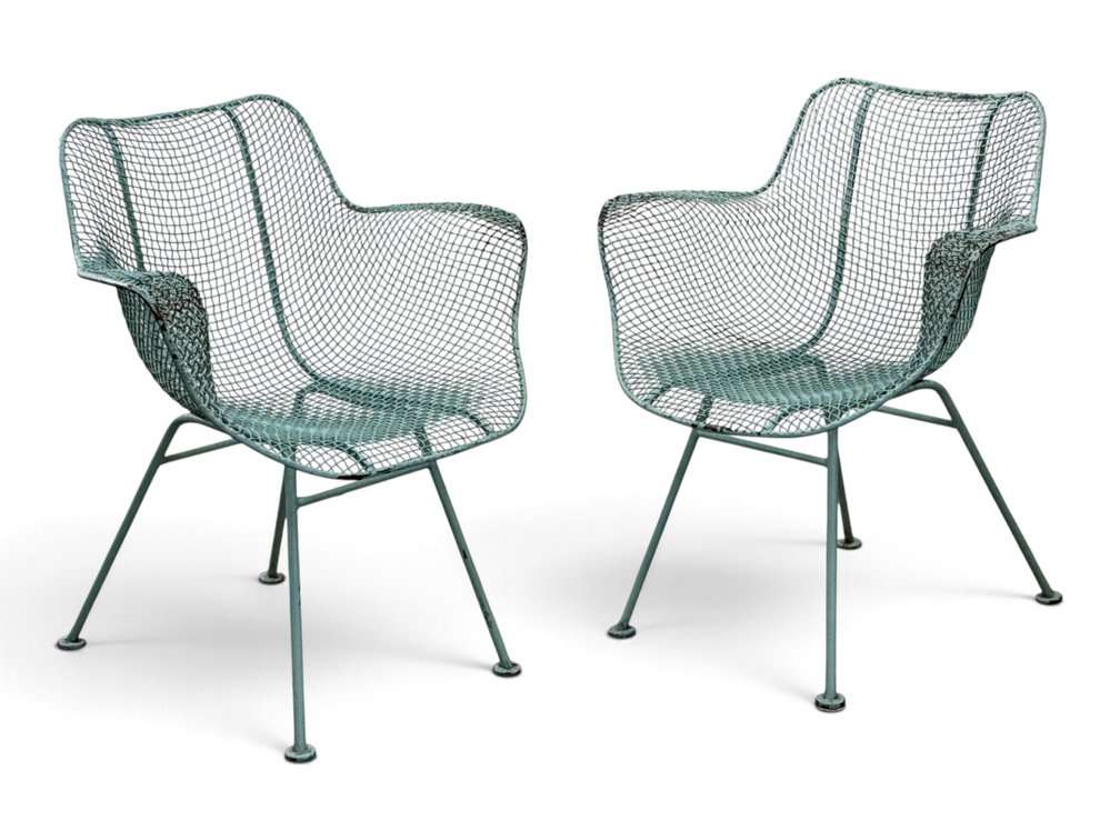 Pair of Russell Woodard Sculptura Patio Chairs