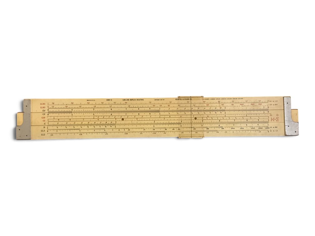 Oversized Demonstration Keuffel & Esser Slide Rule