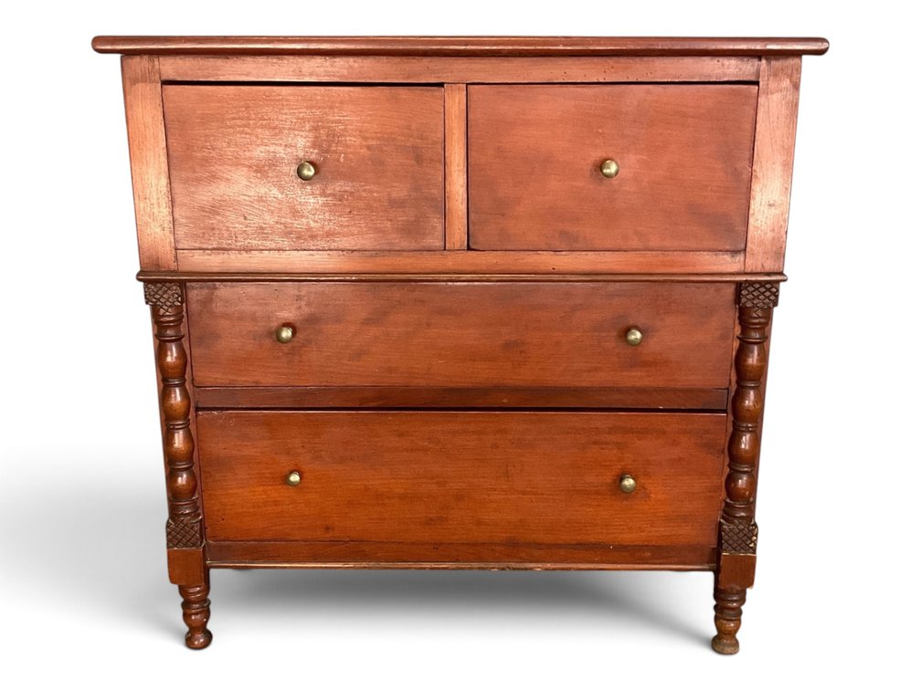 Diminutive Empire Cherry Chest Of Drawers