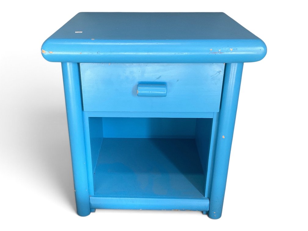Blue Painted Fluted Stand