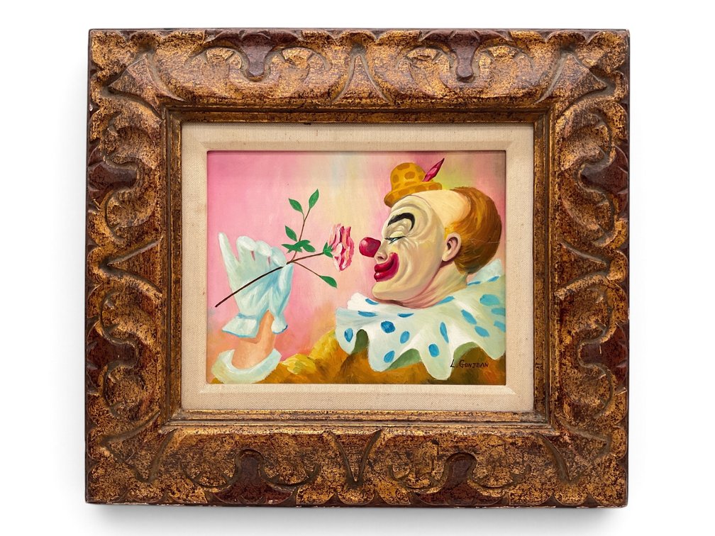 L. Gonjean, Happy Clown Painting