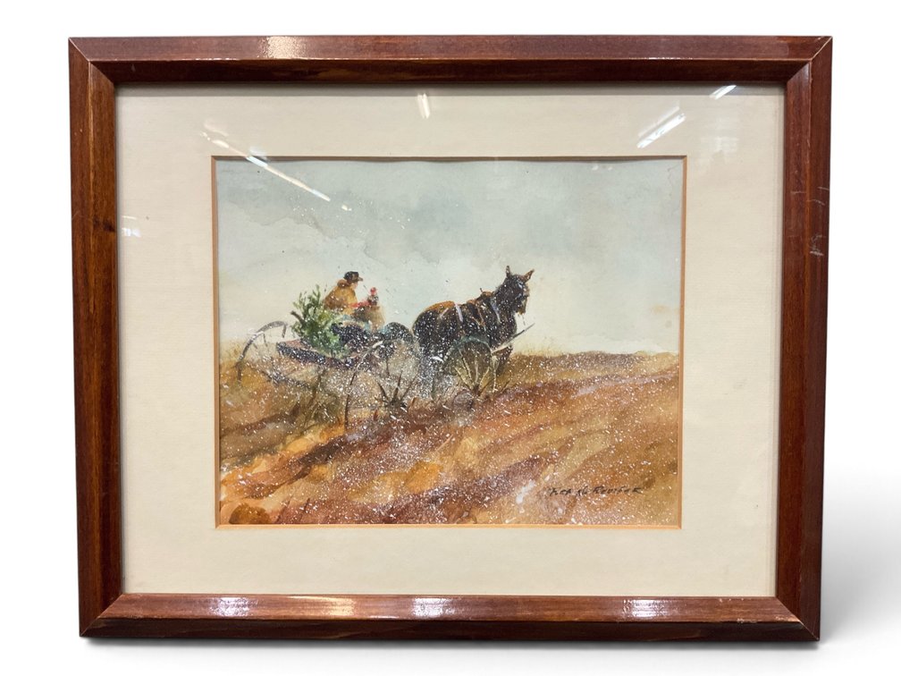 Rea N. Redifer, 1987 Winter Watercolor