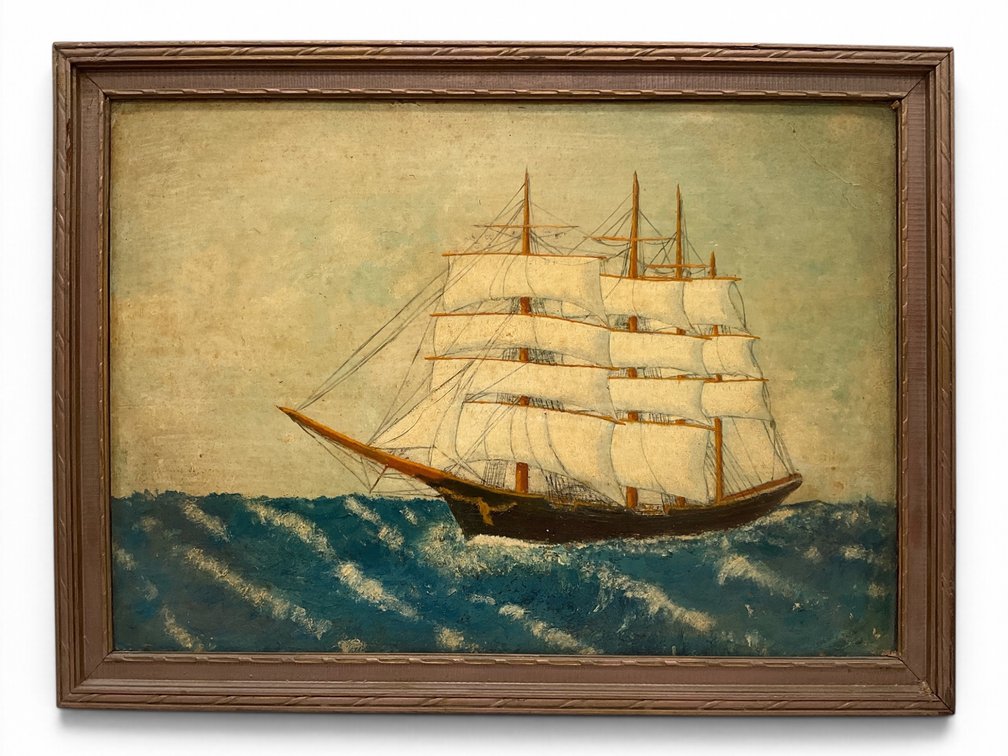 John S. Marshall, Folk Art Clipper Ship Painting