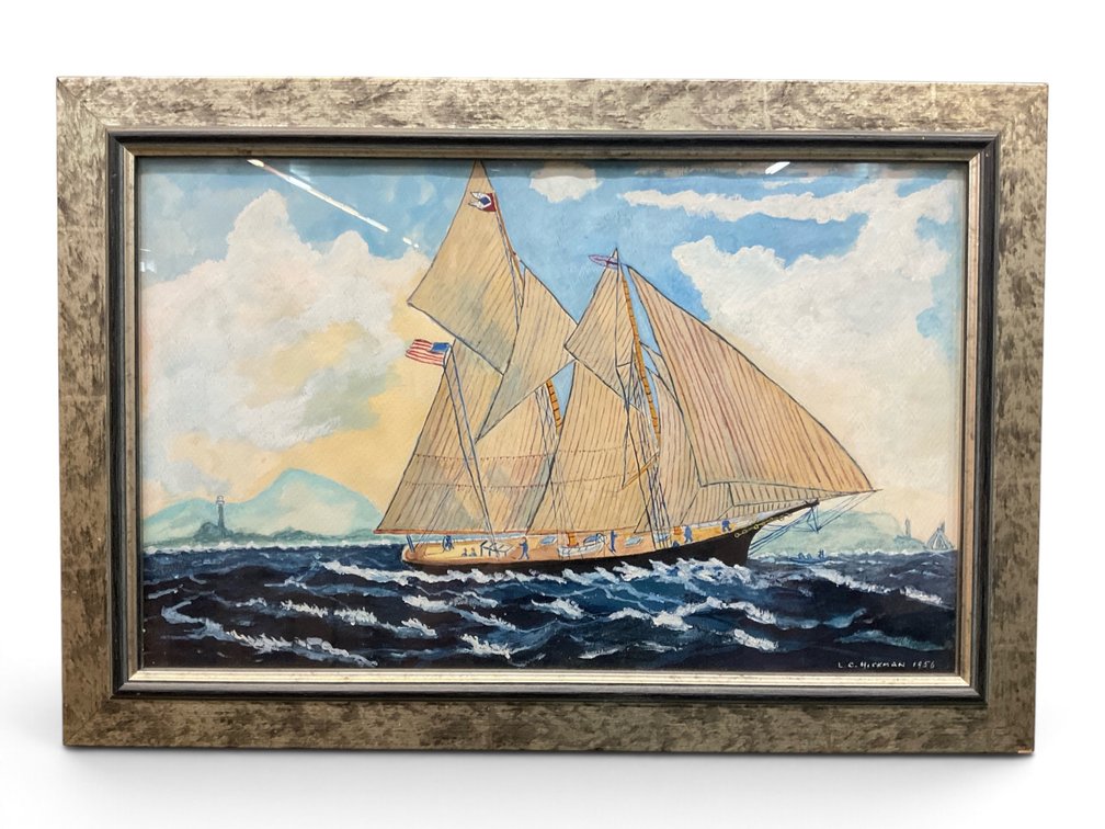Lauretta C. Hickman (1913-1994), The Yacht “Dutchess” of New York