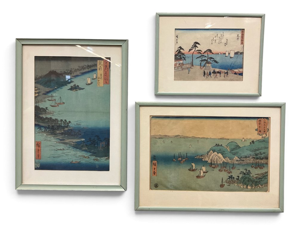 Three Utagawa Hiroshige Block Prints