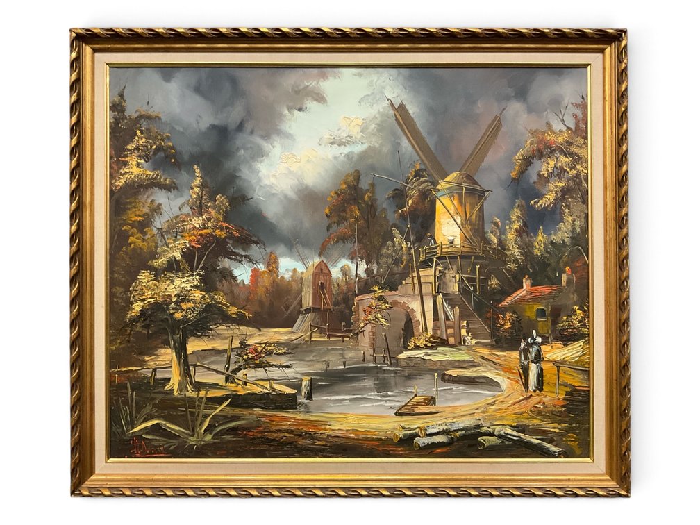 European Windmill Landscape