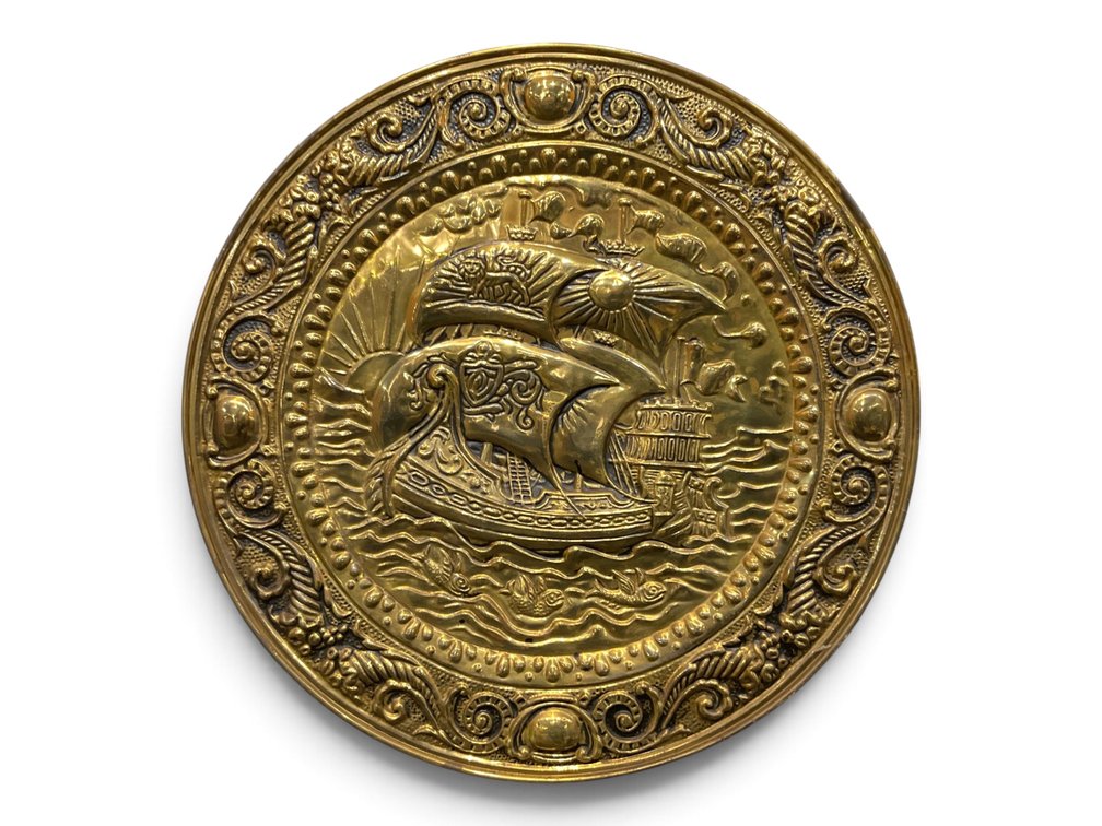 Embossed Brass Wall Plate