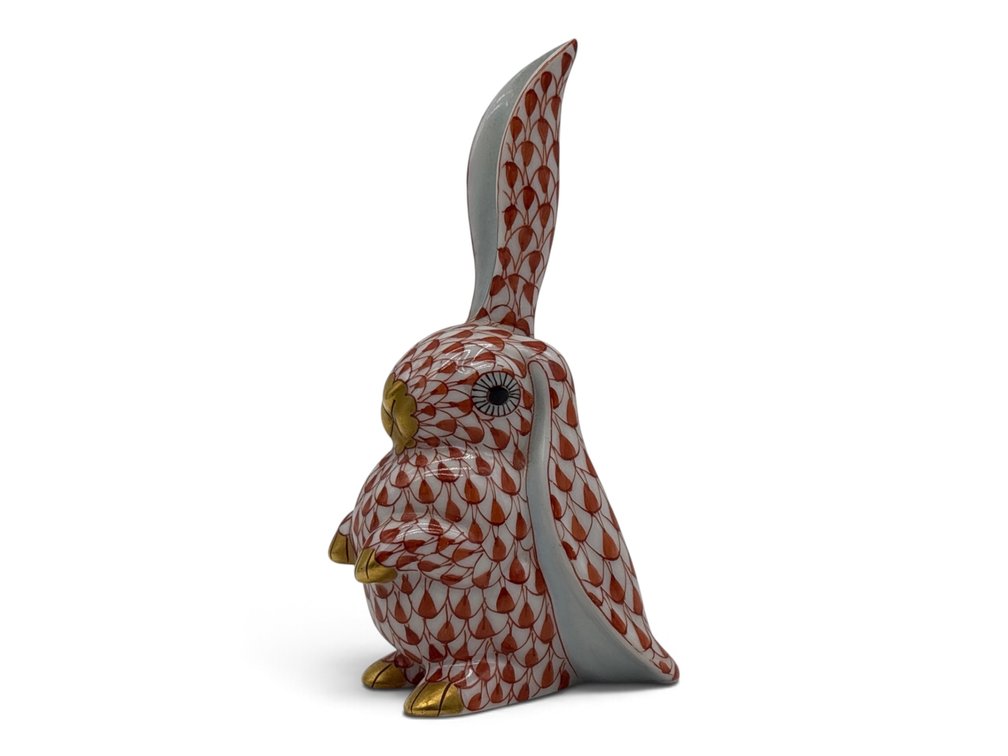 Herend Fishnet One Ear Up Rabbit