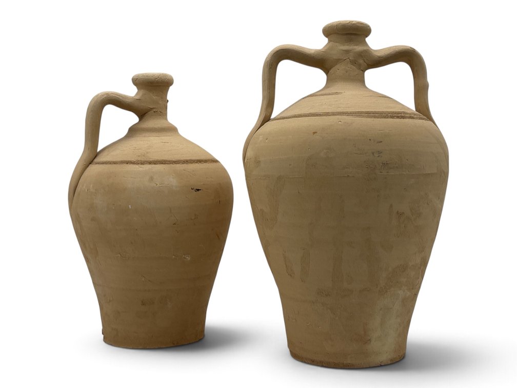 Spanish Buff Ceramic Vessels