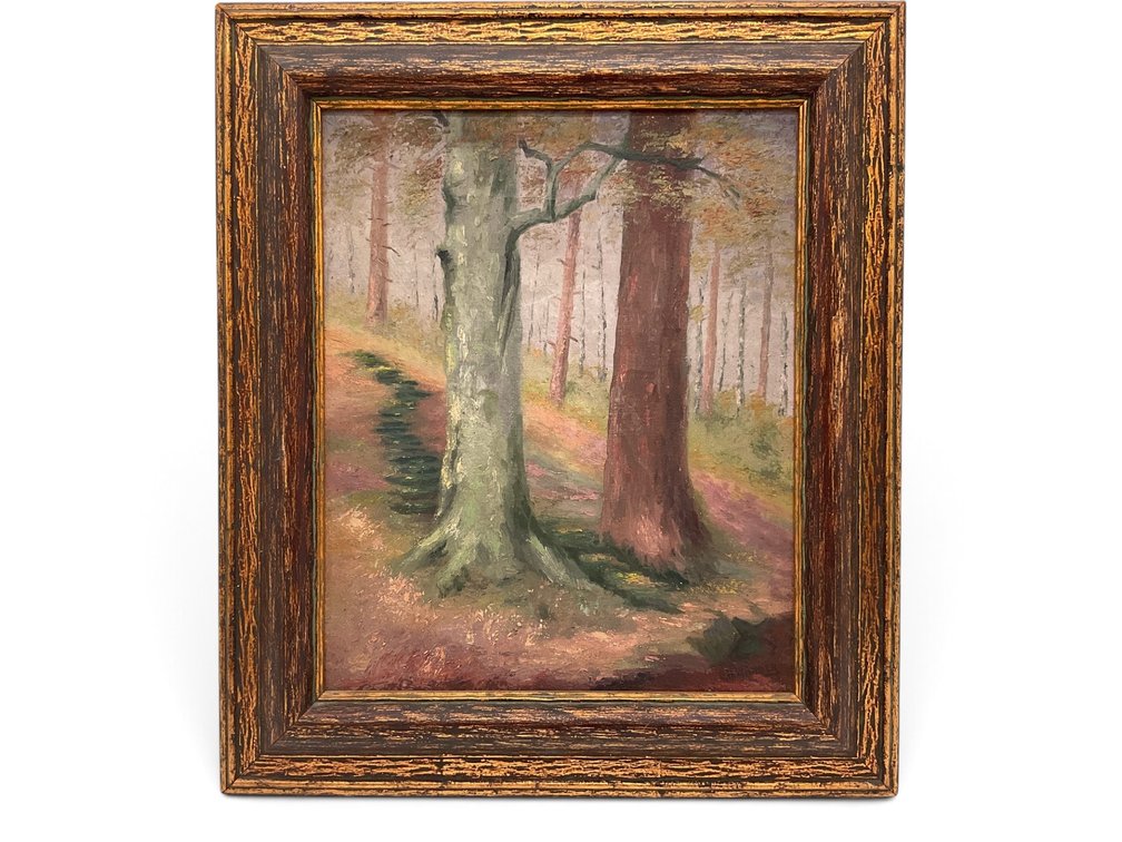 Oil Wooded Landscape