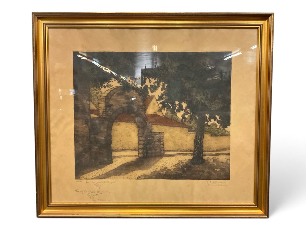 A. F. Willumsen, Pencil Signed Etching