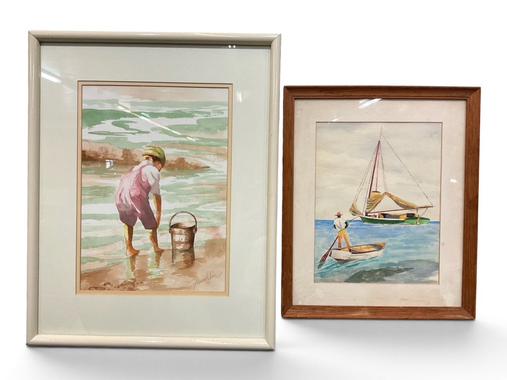 Two Beach Watercolors