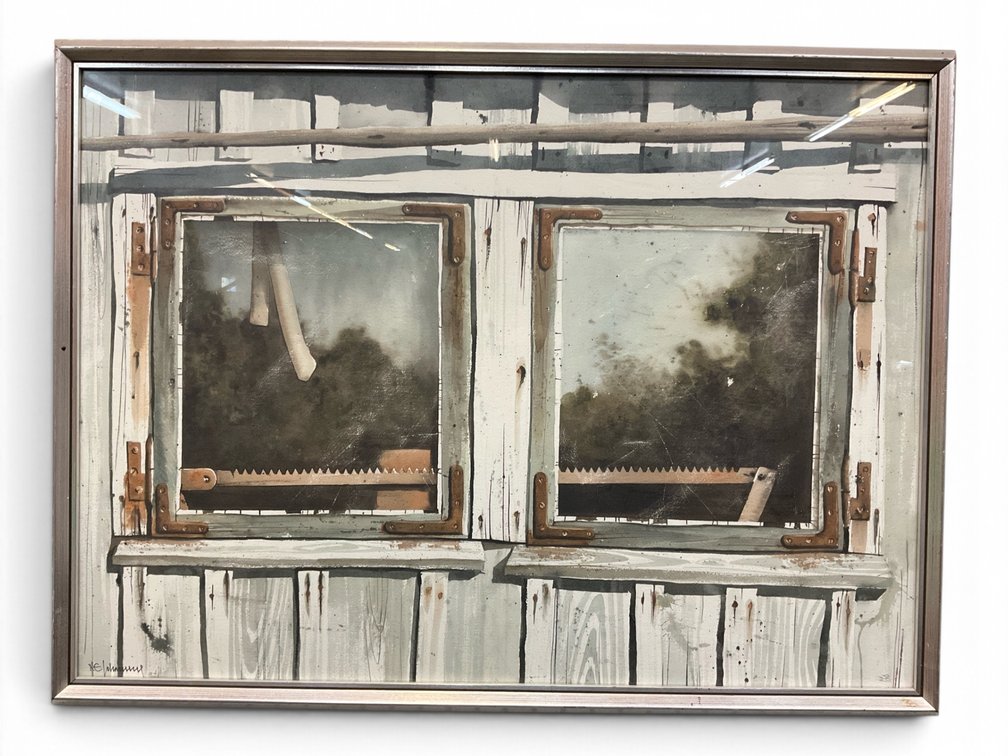 Nils Johansson, “Husögon” Watercolor