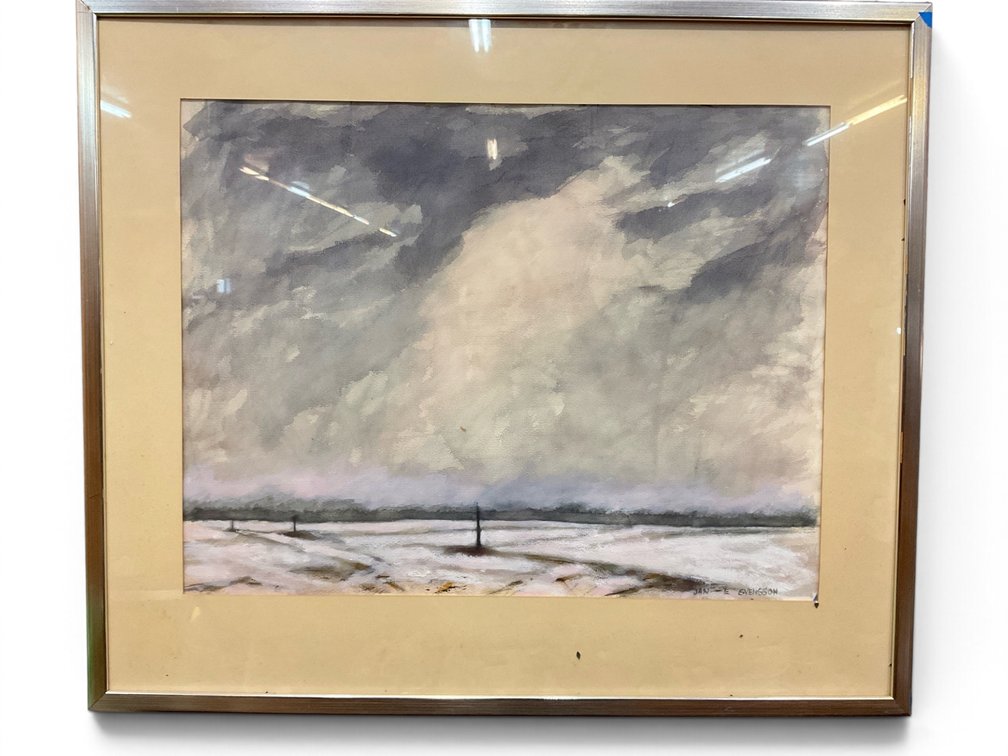Jan E. Svensson, Serene Watercolor Landscape