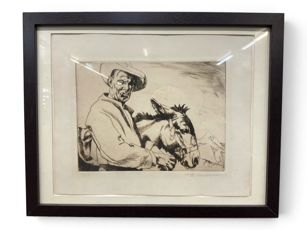 Henry Keller, Pencil Signed Western Etching