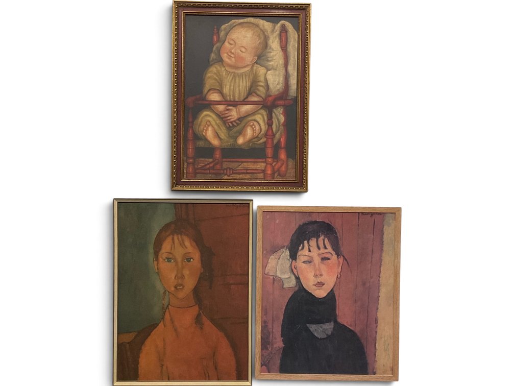 Three Folk Prints on Board